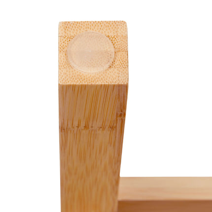Two-part step stool made of bamboo