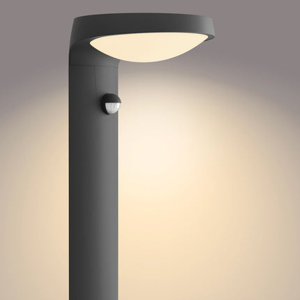 Tyla Pedestal Solar cell IR sensor Ultra Efficient LED 255lm IP44 Anthracite