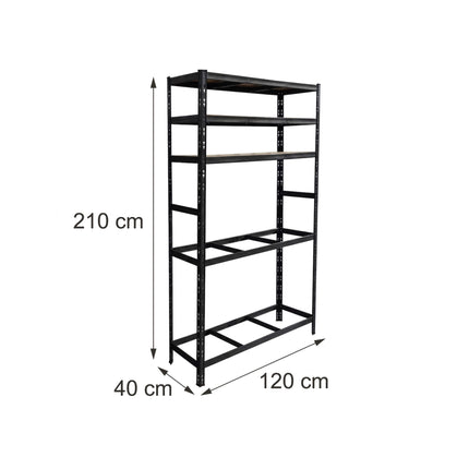 Tyre Rack, 3-Shelf Steel Storage With Adjustable Spacing