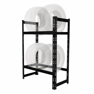 Tyre Rack for 4–6 Tyres, Adjustable Steel Frame