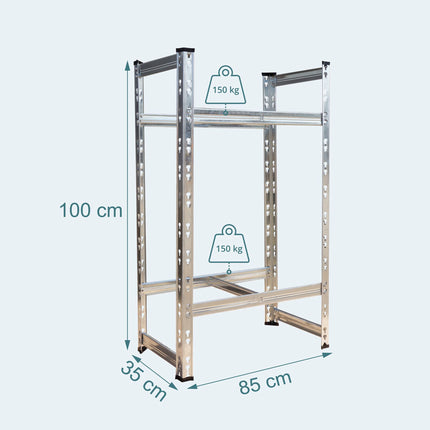 Tyre Rack for 4–6 Tyres, Adjustable Steel Frame