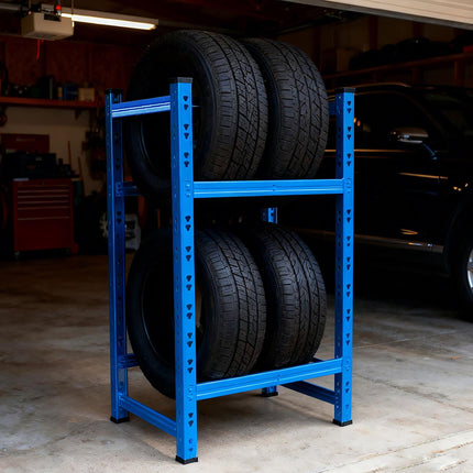 Tyre Rack for 4–6 Tyres, Adjustable Steel Frame