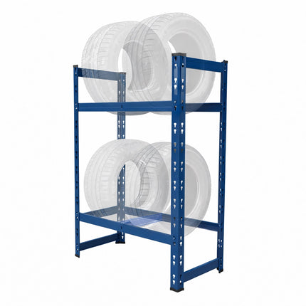 Tyre Rack for 4–6 Tyres, Adjustable Steel Frame