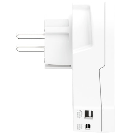 USB-A/USB-C 20W Grounded Adapter for Europe