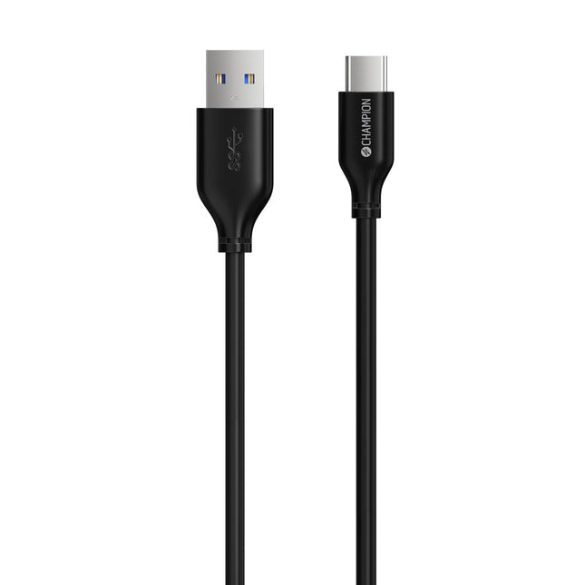 USB-A to USB-C Cable 2m Black
