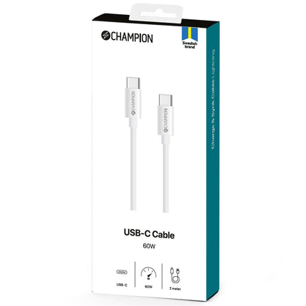 USB-C Cable 60W 2m White
