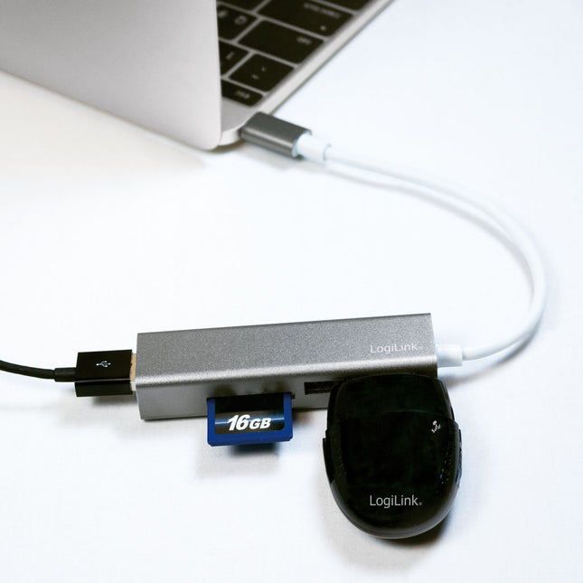 USB-C Hub 3 ports + memory card reader