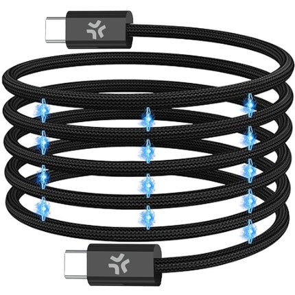 USB-C Magnetic Braided Cable, 60W, 1m, Black