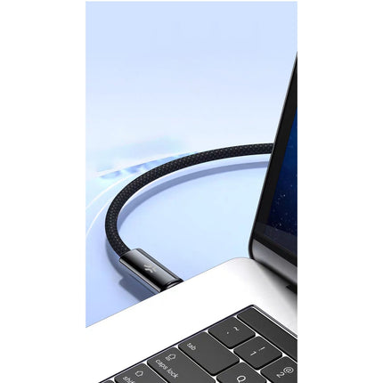 USB-C Magnetic Braided Cable, 60W, 2m, Black