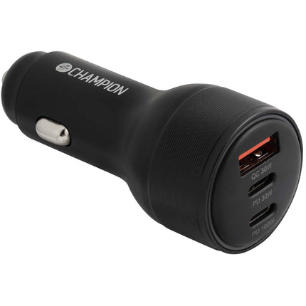 USB Charger 130W, 3-Port QC/PD, Black