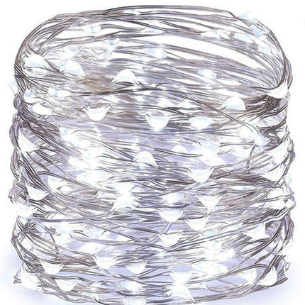 USB Christmas tree lights - 300 LED wires, cold white