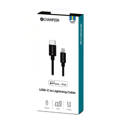 USB-C to Lightning Cable 2m Black