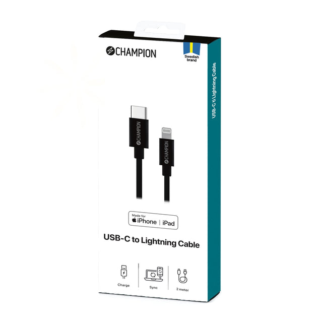 USB-C to Lightning Cable 2m Black