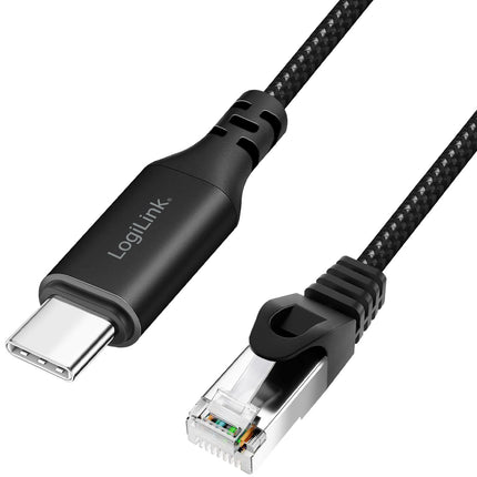 USB-C to RJ45 Ethernet Cable, 1 Gbps, 1m Length