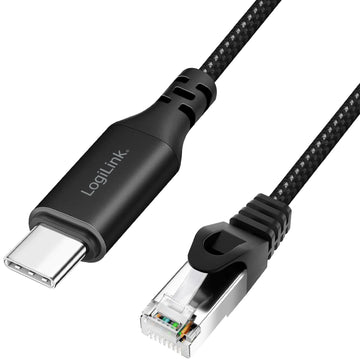 USB-C to RJ45 Ethernet Cable, 1 Gbps, 2m Length