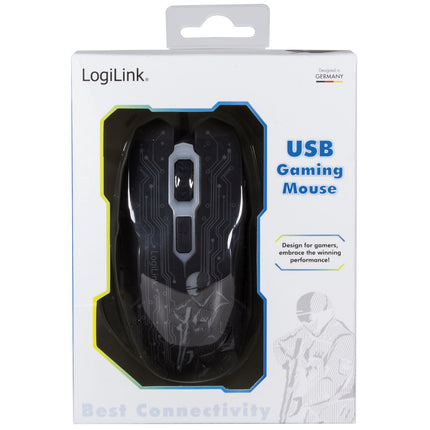 USB Gaming Mouse, 2400 DPI, 6 Buttons, LED Indicator