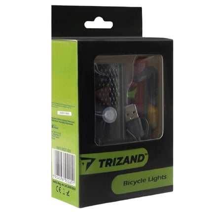 USB LED bicycle light + rear light