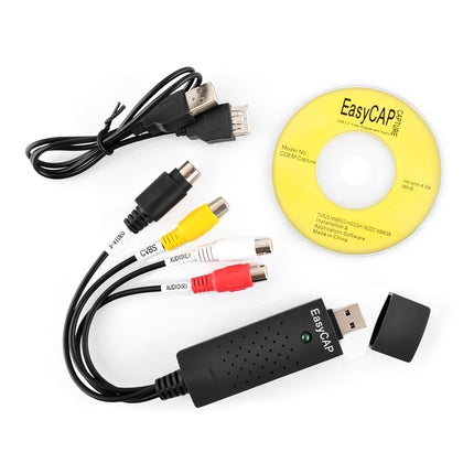USB Video Grabber for VHS with S-Video and Composite Input, Windows 7/8, USB 2.0