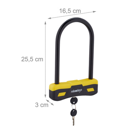 U-lock with keys