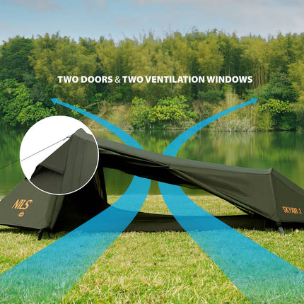 Ultra Light 1-Person Tent, Green