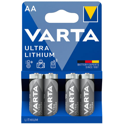 Ultra Lithium AA / LR6 Battery 4-pack