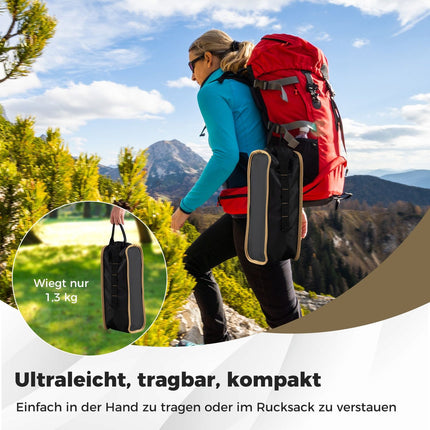 Ultralight Folding Camping Chair with Side Pocket, 150kg Capacity