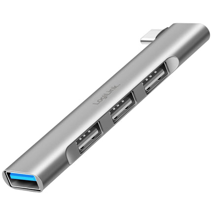 Ultraslim 4-port USB-C hub 1 x USB-A3.0, 3 x USB-A2.0