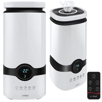 Ultrasonic Air Humidifier 4 L with Aromatherapy and Ionizer, Hygrostat, White