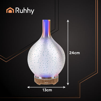 Ultrasonic Aroma Diffuser Humidifier, 200ml, LED Lights