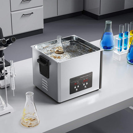 Ultrasonic Cleaner 15L, 40kHz Heated Digital Timer