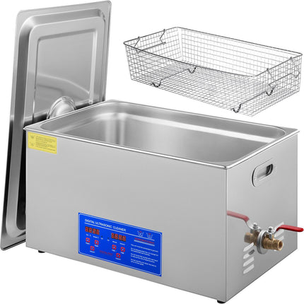 Ultrasonic Cleaner 22L, 40kHz, Heater Timer, Steel