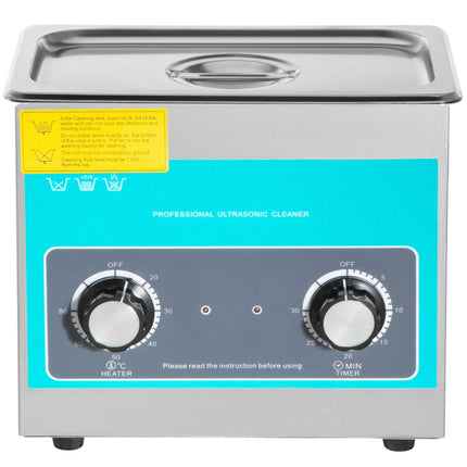 Ultrasonic Cleaner 3L 40kHz, Heater And Timer, Stainless Steel
