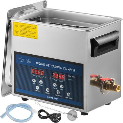 Ultrasone reiniger 6L, 28/40kHz, verwarming, timer