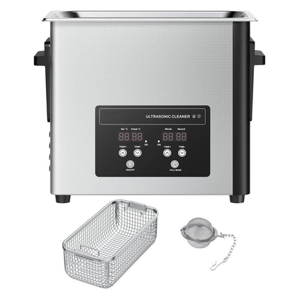 Ultrasonic Cleaner 6L, 40kHz, Digital Timer, Basket