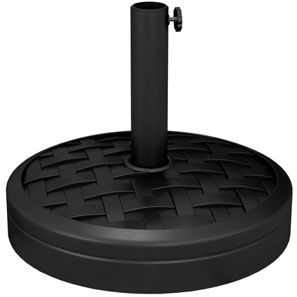Umbrella Base, HDPE with Concrete, Fits 32-48mm Poles