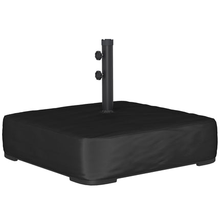 Umbrella Base Stand, 80kg Capacity, Black, Weatherproof