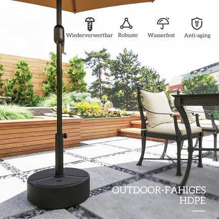 Umbrella Base Stand, HDPE, 20kg, Fits 38-48mm Poles