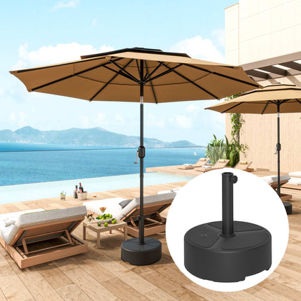 Umbrella Base Stand, HDPE, 20kg, Fits 38-48mm Poles