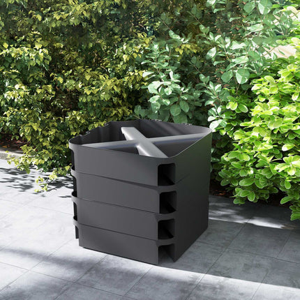 Umbrella Base Weights, Waterproof, Fillable, Black, 89x89x10.5 cm
