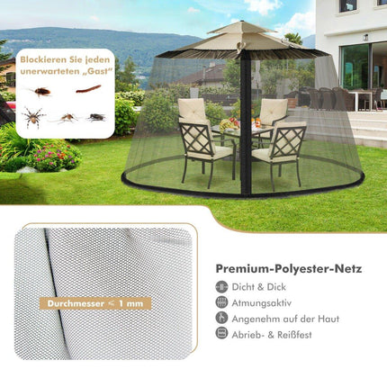 Umbrella Mosquito Net, 2 Doors, Adjustable, 2.5-3m