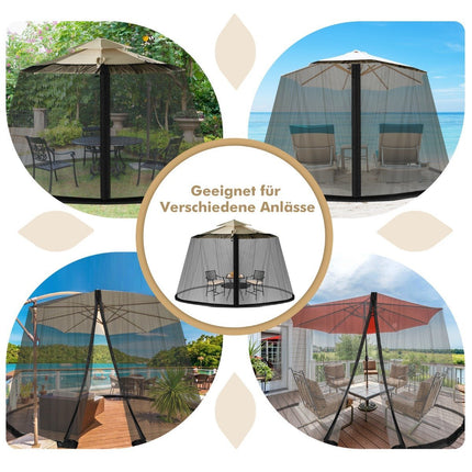 Umbrella Mosquito Net, 2 Doors, Adjustable, 2.5-3m