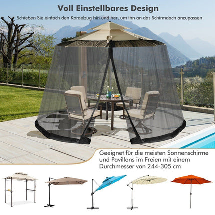 Umbrella Mosquito Net, 2 Doors, Adjustable, 2.5-3m