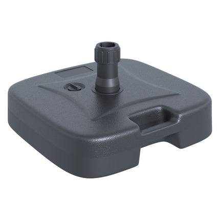Black refillable umbrella stand 46x45x26cm, holds up to 30kg