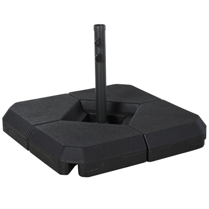 Black HDPE umbrella stand - durable and elegant