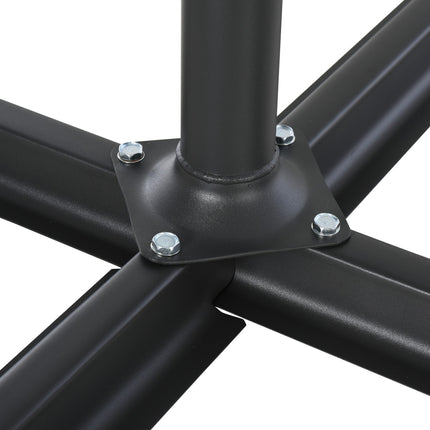 Black HDPE umbrella stand - durable and elegant