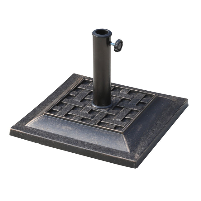 Parasol base in bronze - 9 kg, polyester resin, 38/48 mm