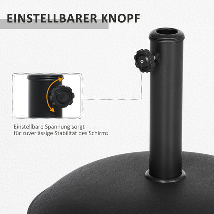 Round umbrella stand in steel 20 Kg – Parasol base