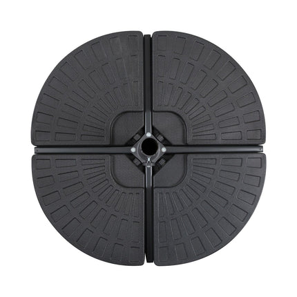 Heavy parasol weight, 52 kg water/68 kg sand, black