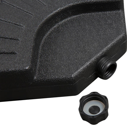 Heavy parasol weight, 52 kg water/68 kg sand, black