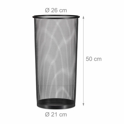 Umbrella stand made of wire mesh